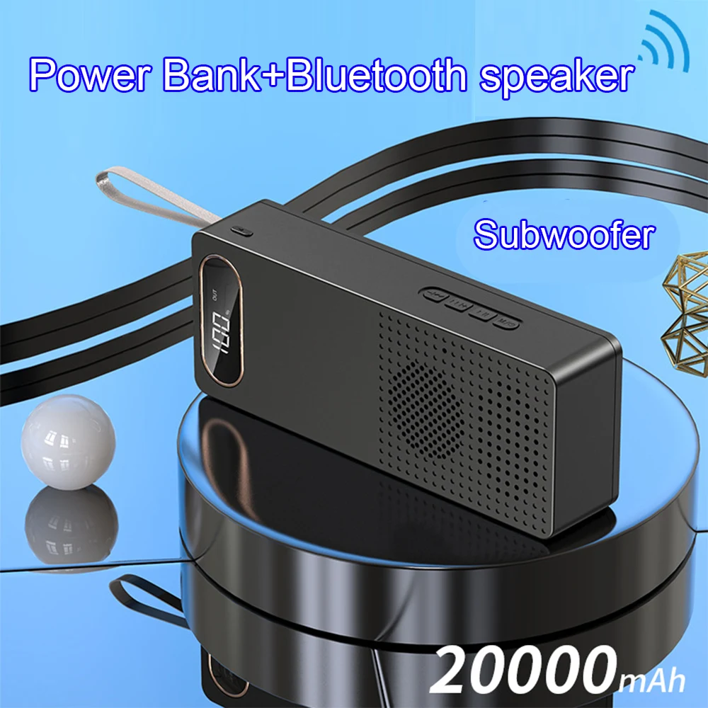 

DIY 8*18650 Power Bank Case 22.5W Battery Charge Storage Box Shell Micro USB Type C for Charging Mobile Phones with BT Speaker