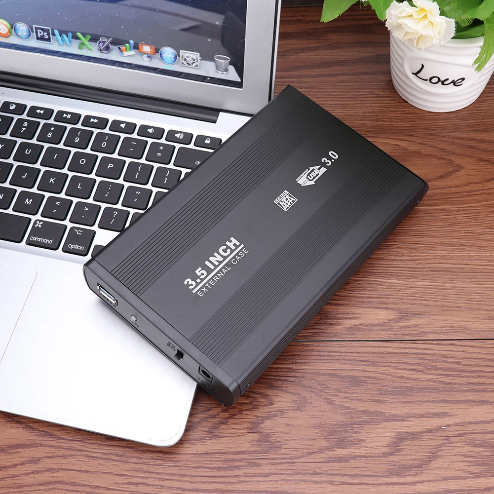 

Корпус из алюминиевого сплава для жесткого диска SATA 3,5 дюйма, USB3.0/USB2.0