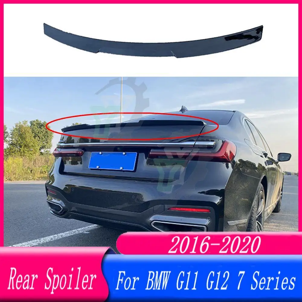 

ABS Plastic Rear Trunk Spoiler Rear Wing Lip Trim For BMW G11 G12 7 Series Sedan 4-Door 2016 2017 2018 2019 2020 Car Accessories