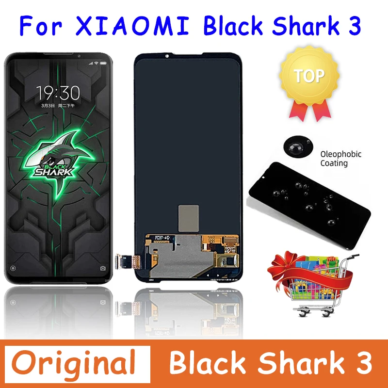 Оригинальный сенсорный экран 6 67 дюйма для Xiaomi Black Shark 3 LCD KLE-H0 цифровой