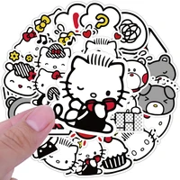 40pcs cartoon kawaii hello kitty stickers for kids waterproof cute aesthetic decals graffiti scrapbooking diary laptop sticker