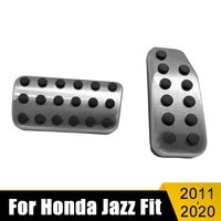 for honda jazz fit 2011 2016 2017 2018 2019 2020 stainless car accelerator fuel pedal cluth brake pedals cover pads accessories