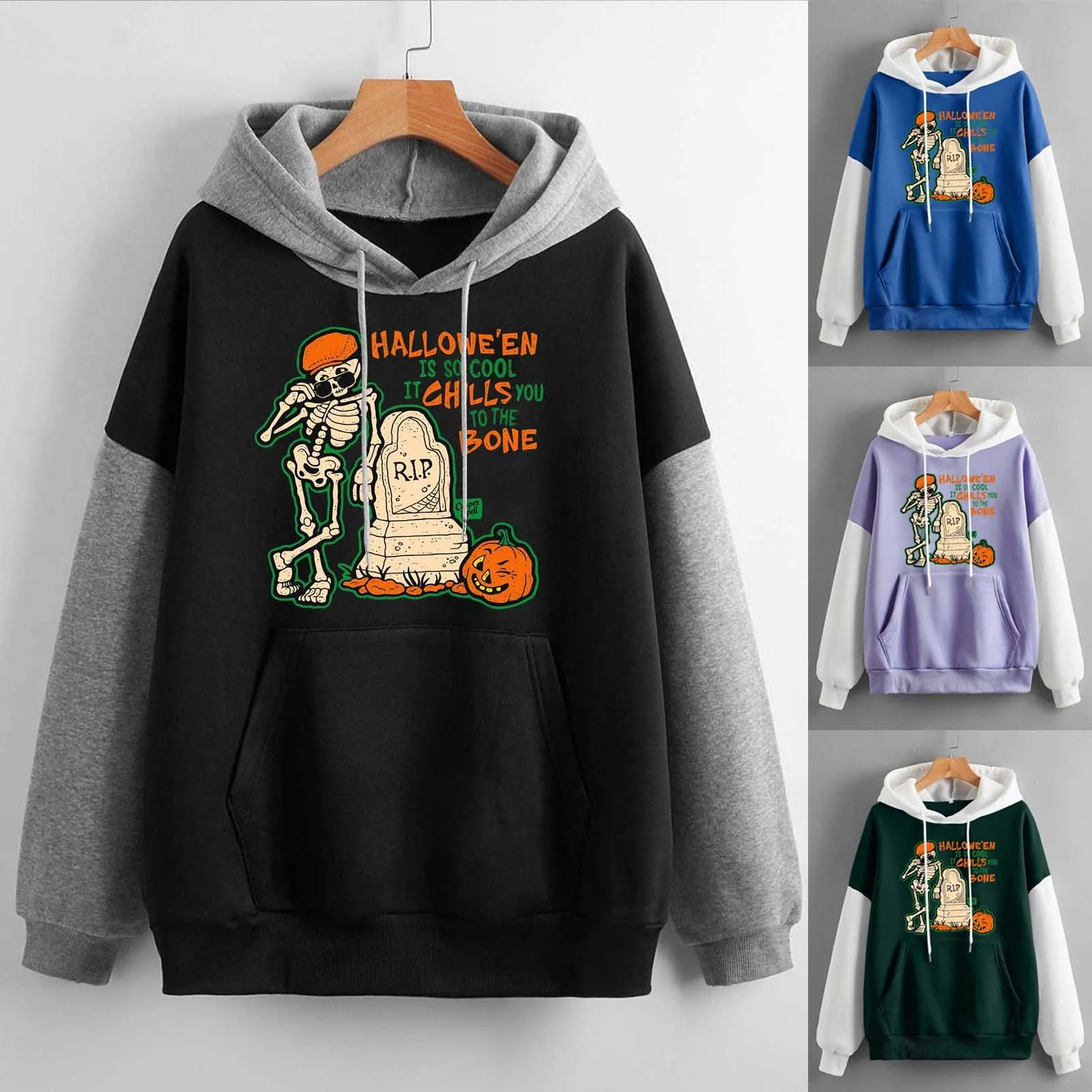 

Womens Long Sleeve Printed Top Hoodies Pullover Drawstring Snap Button Sweatshirt Women Sweatshirt Women Pullover Pack