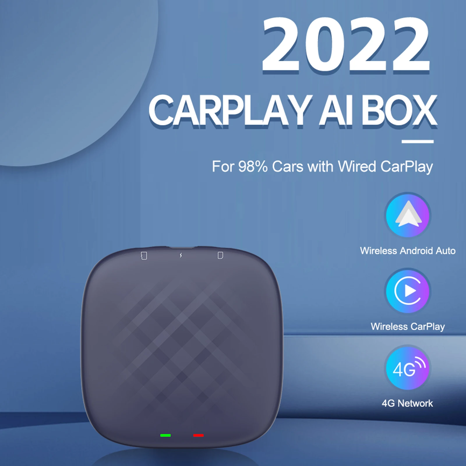 Carlinkit CarPlay Mini Ai Box Andoroid 11 Беспроводной CarPlay Android авто для Audi Bmw Mazda Toyota Netflix You_Tube 4G LTE 64G