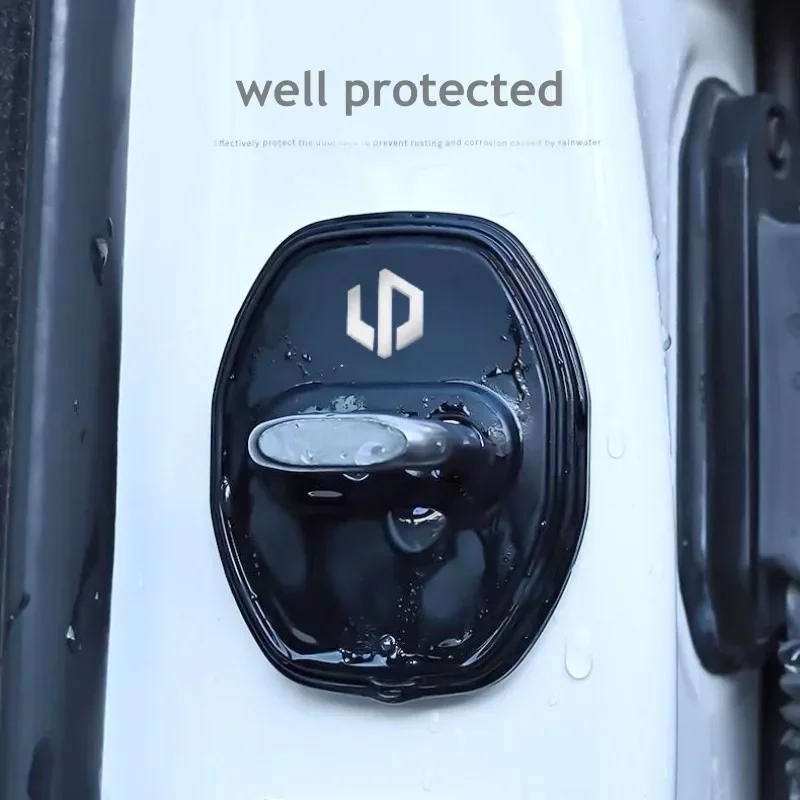 Фото Комплект из 4 силиконовых защитных накладок на дверные замки для Leapmotor B10, C10, T03, Lafa 5 – Аксессуары для экстерьера автомобиля №1