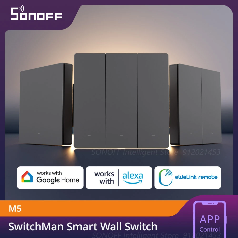 Умный настенный выключатель SONOFF M5 SwitchMan