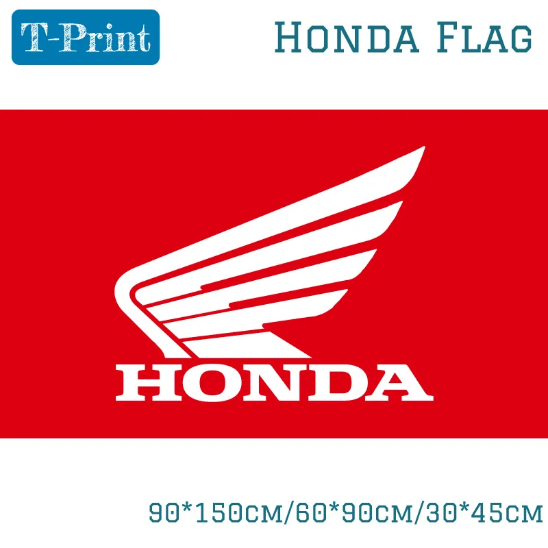 

Автомобильный флаг Honda, 90*150 см/60*90 см/30*45 см, 3x5 футов, полиэстер, продажа баннеров
