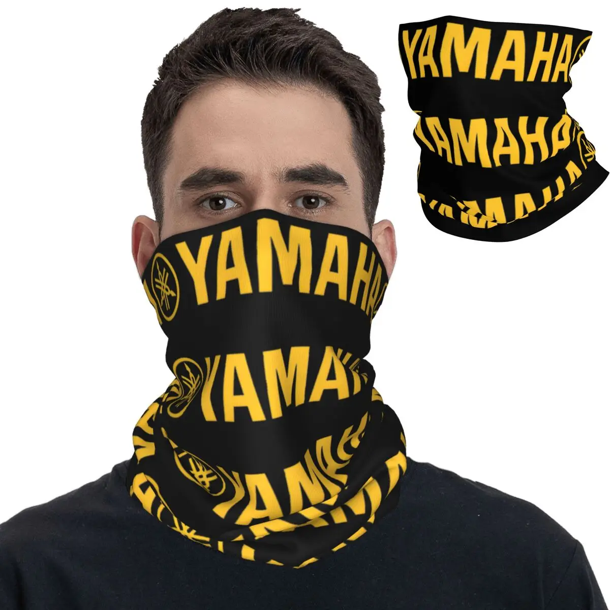 Винтажная мотоциклетная бандана на шею с принтом YMH шарф для мотокросса теплый