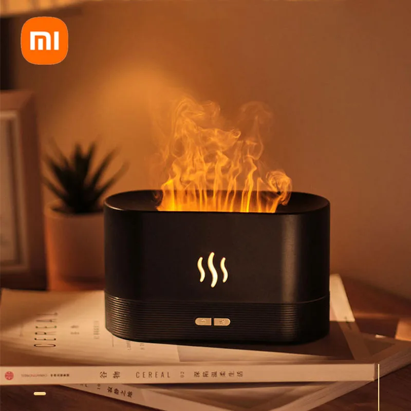 

Увлажнитель-Ароматизатор воздуха Xiaomi ультразвуковой с имитацией пламени и USB