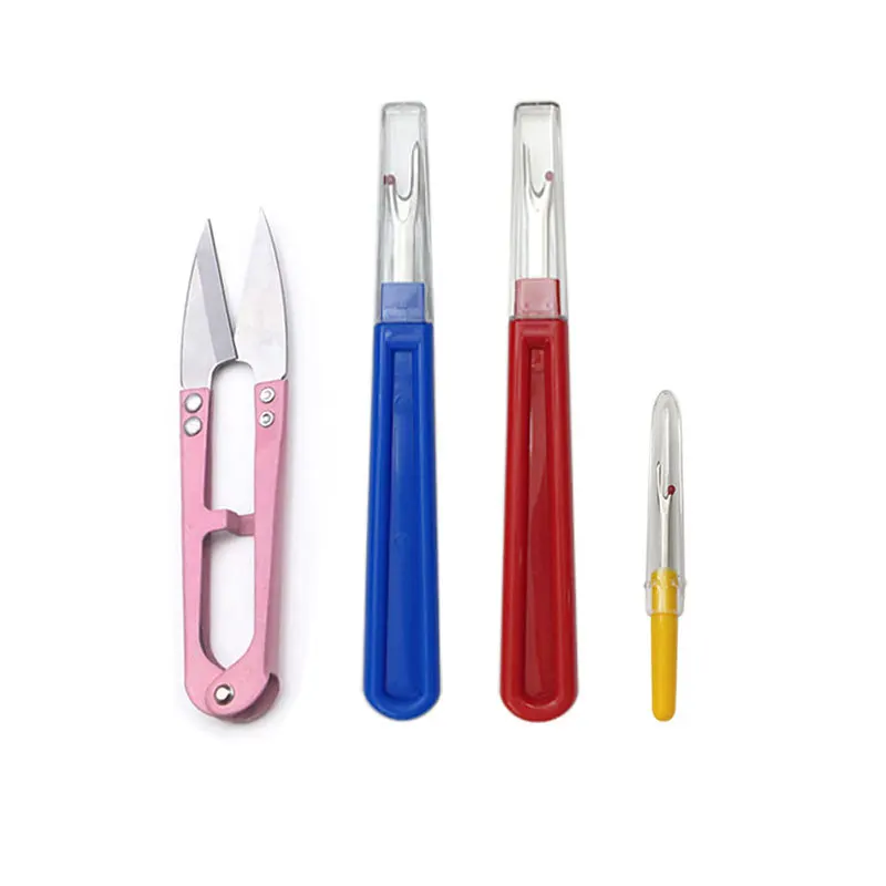 

4pcs Sewing Seam Ripper Kit Seam Rippers Stitch Remover & Thread Remover Scissors for Sewing Needlework Crafting