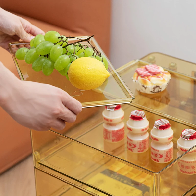 Элегантные книжные шкафы на колесах акриловые витрины для растений гостиной