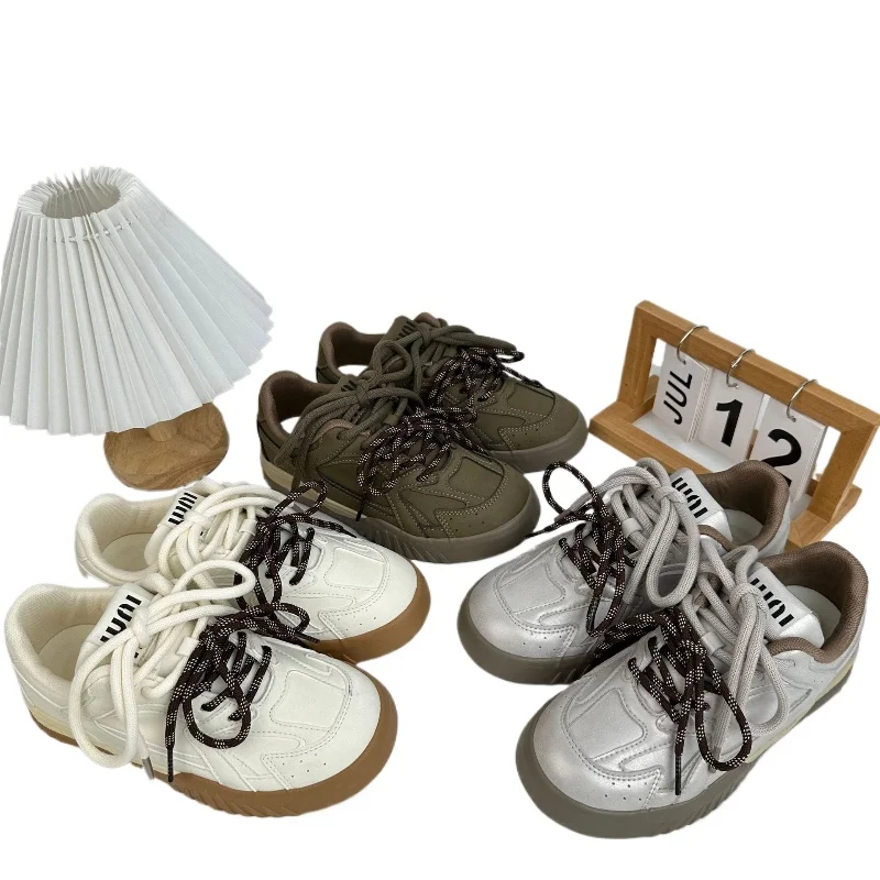 Спортивная обувь Dexun в стиле ретро цвета шампанского для женщин ранней весны