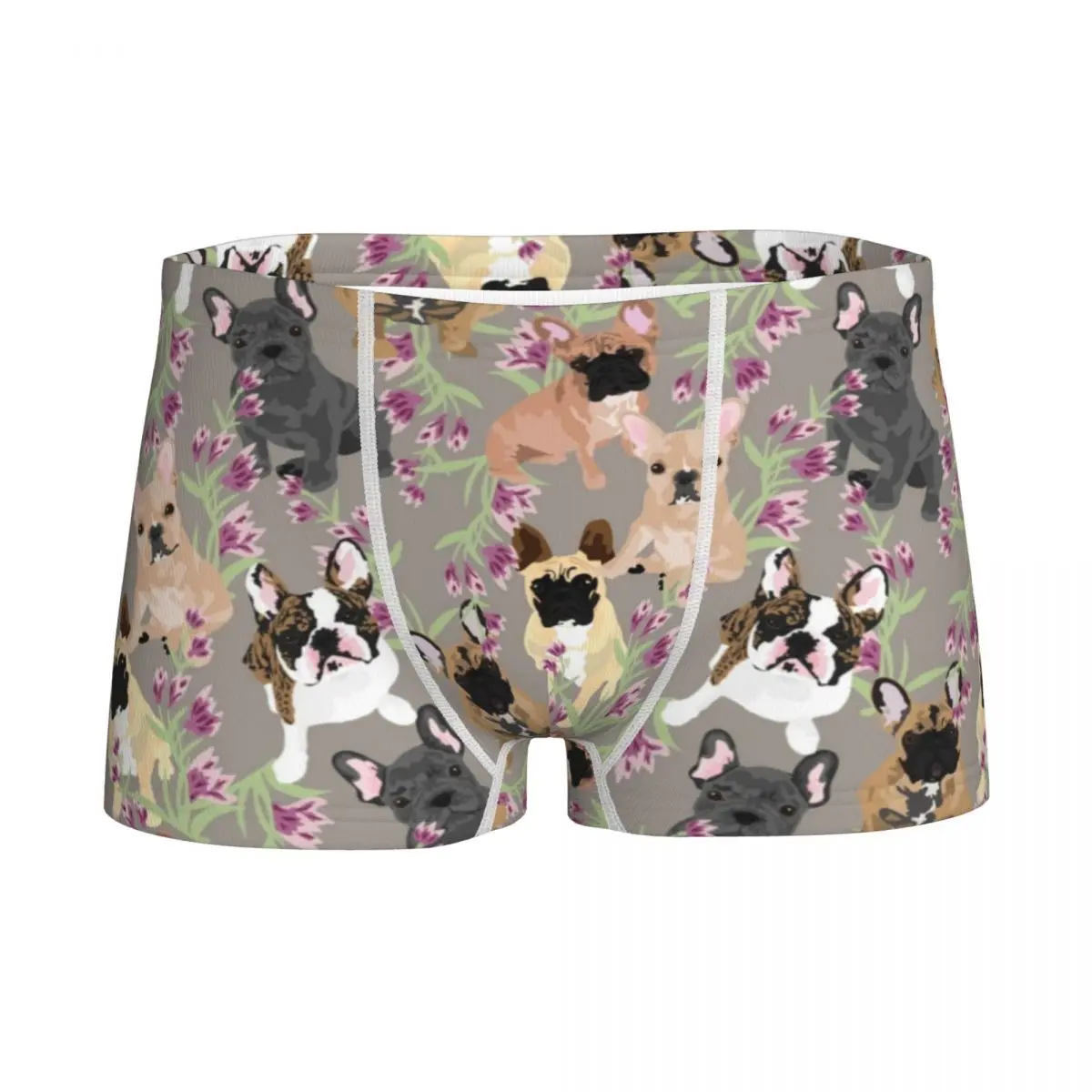 

Frenchie Floral French Bulldog Children Boys Underwear Cotton Boxer Brief Panties Animal Dog Men Boxer Fashion Underpants Briefs