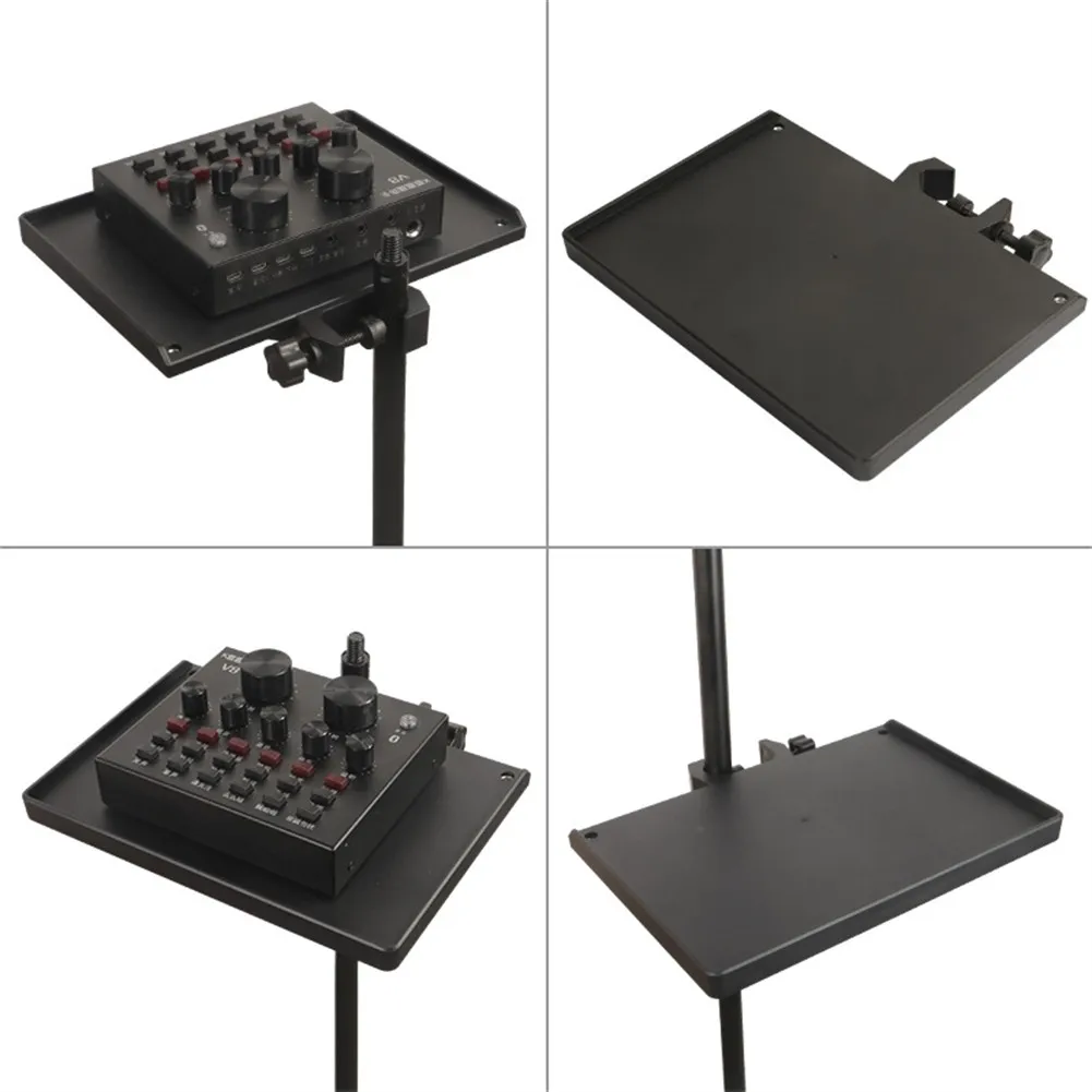 

Microphone Stand Sound Card Tray Bracket Guitar Performance Live Phone Holder Adjustable Clamp Electric Instrument Accessories