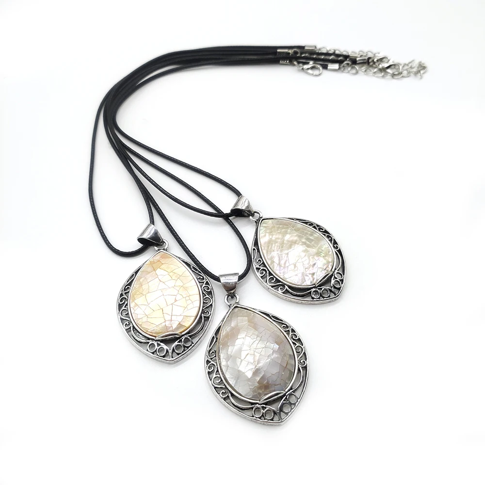 Подвеска в форме капли воды из цинкового сплава, 35x49 мм