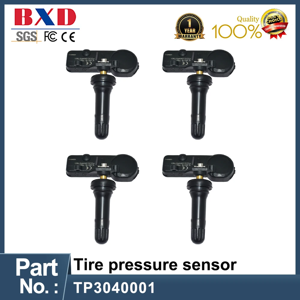 

1/4 PCS Tire Pressure Monitor TP3040001 For BAIC MAXUS ZOTYE JAC REFINE S3 S5 S2 M4 M2 J4 J6 A30 TPMS Sensor 2362781138 433MHZ