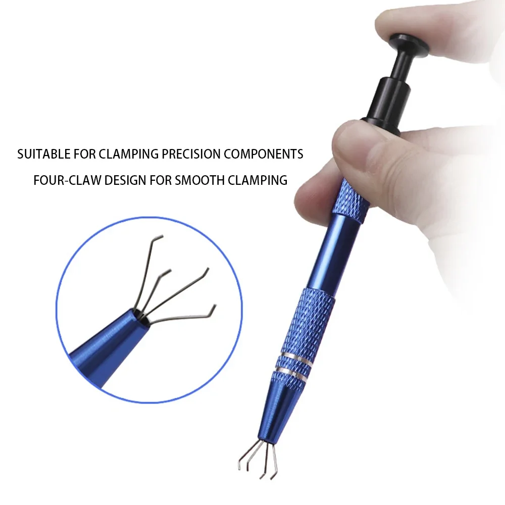 

Телескопический экстрактор с четырьмя когтями, электронный компонент, всасывающая ручка, сбор чипов, ремонт мобильных телефонов, захват, инструмент для захвата