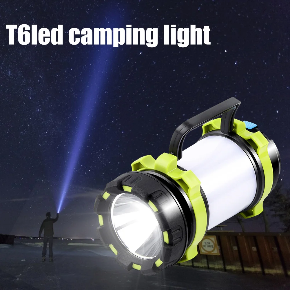 

Portable USB Powered LED Camping Light Charging Output Lantern Emergency Searchlight Waterproof Rechargeable Flashlight