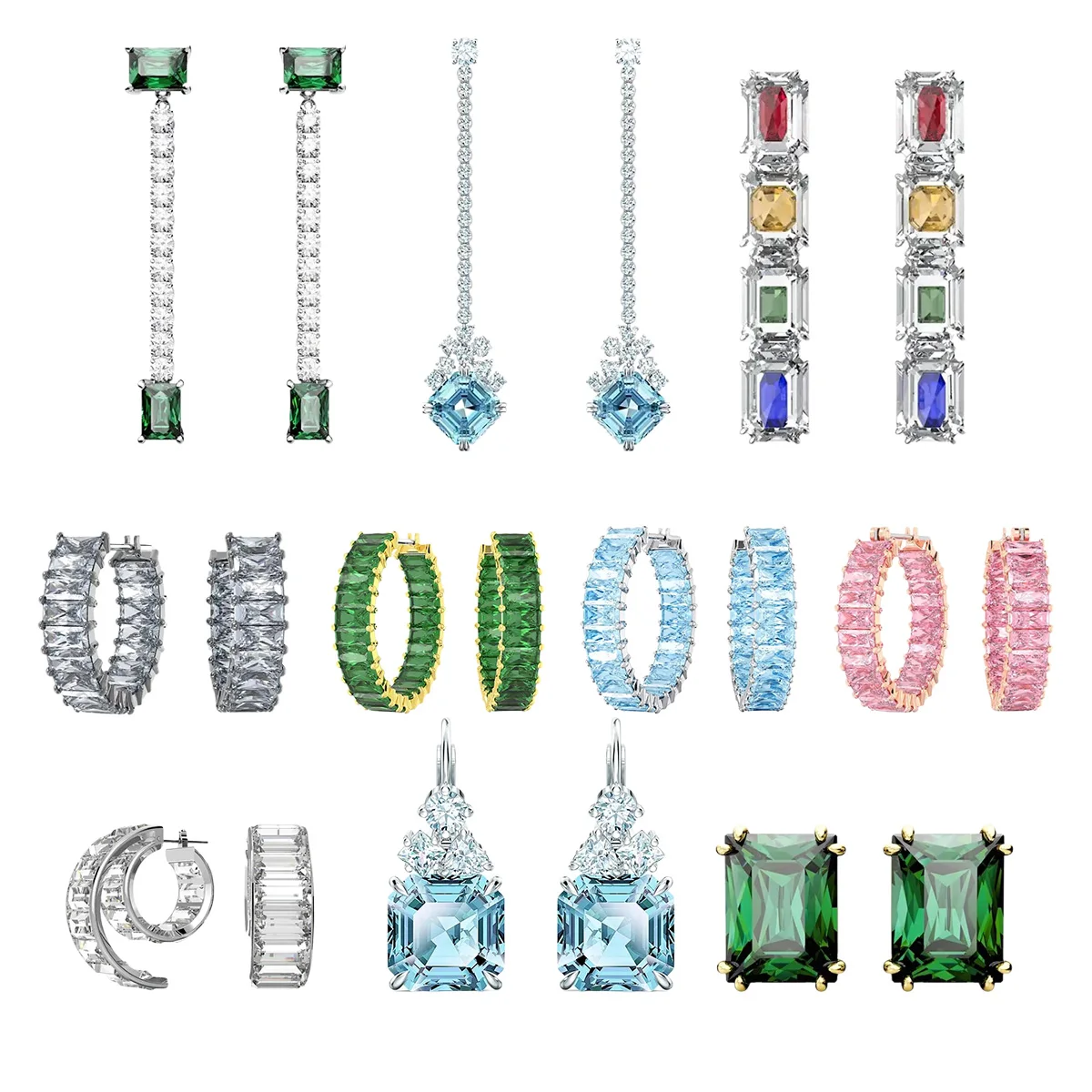 Серьги-гвоздики Из Стерлингового Серебра 925 Пробы С Цирконом Женские Модные