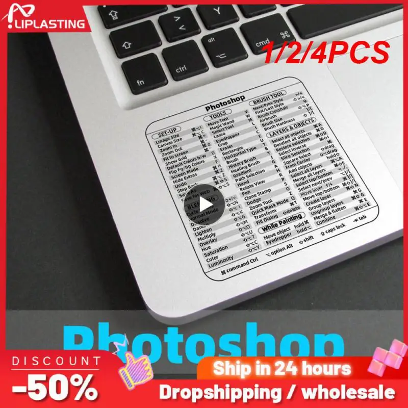 

1/2/4 шт., наклейки для клавиатуры