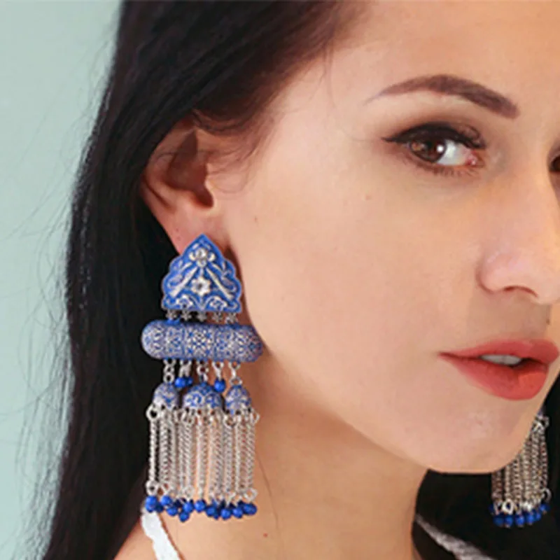 

Винтажные серьги Kimitoshi в богемном стиле в этническом стиле