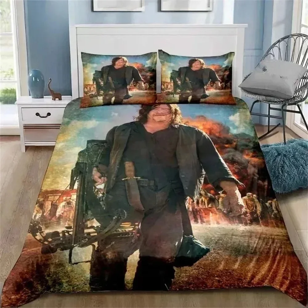 Walking Dead Daryl Dixon Wings Mark Комплект постельного белья пододеяльник с наволочкой Twin Full Queen King постельное белье постельное белье для дома (art.: 3920d1f397243) - 3920d1f397243