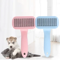 self cleaning cat comb ergonomics handle pet hair remover long hair golden retriever massage grooming pet products dog brush