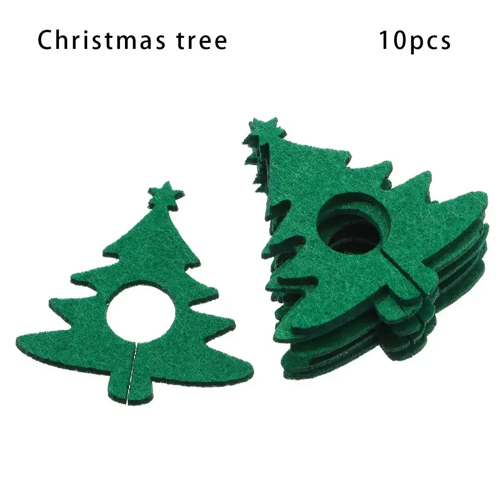 

Рождественские подвески для бокалов из фланели