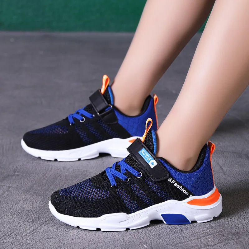 Spring and Autumn New Children's Sneakers Breathable Mesh Sneakers Boys' Fashion Light Running Training Tennis Shoes
