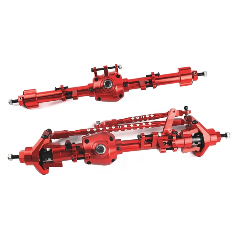 

Metal Complete Front and Rear Axle for Axial SCX6 1/6 RC Crawler Car Upgrade Parts Accessories