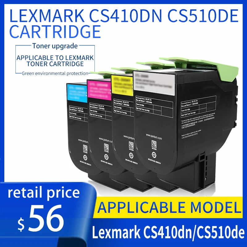 

Suitable for Lexmark cs310dn toner cartridge Lexmark cs410dn cs510de toner cartridge color laser printer toner cartridge