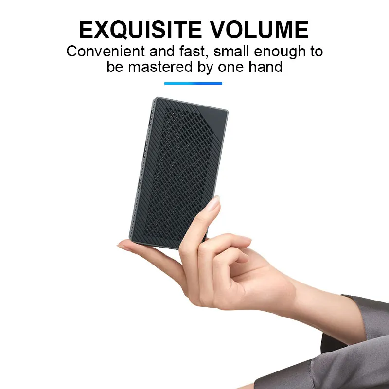 ZX02 четырехъядерный процессор Intel Gemini Lake N4100 Windows 10 мини-ПК 6 ГБ 256 SSD-накопитель