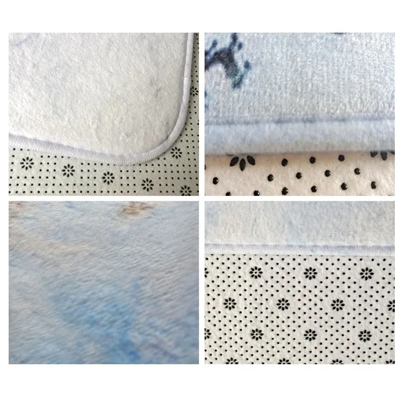 Мультфильм Kawaii Little Cat узор для ванной комнаты 3 шт./компл. коврик дома фланелевые