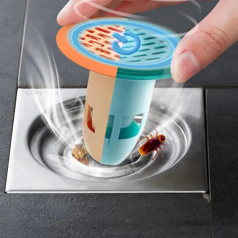 

Bath Shower Floor Drain Strainer Cover Plug Trap Silicone Anti-odor Sink Bathroom Water Filter Insect Prevention Deodorant