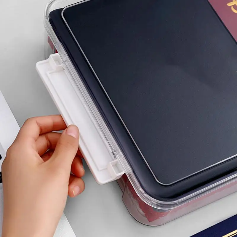 Настольный ящик для хранения документов A4 органайзер с крышкой составной