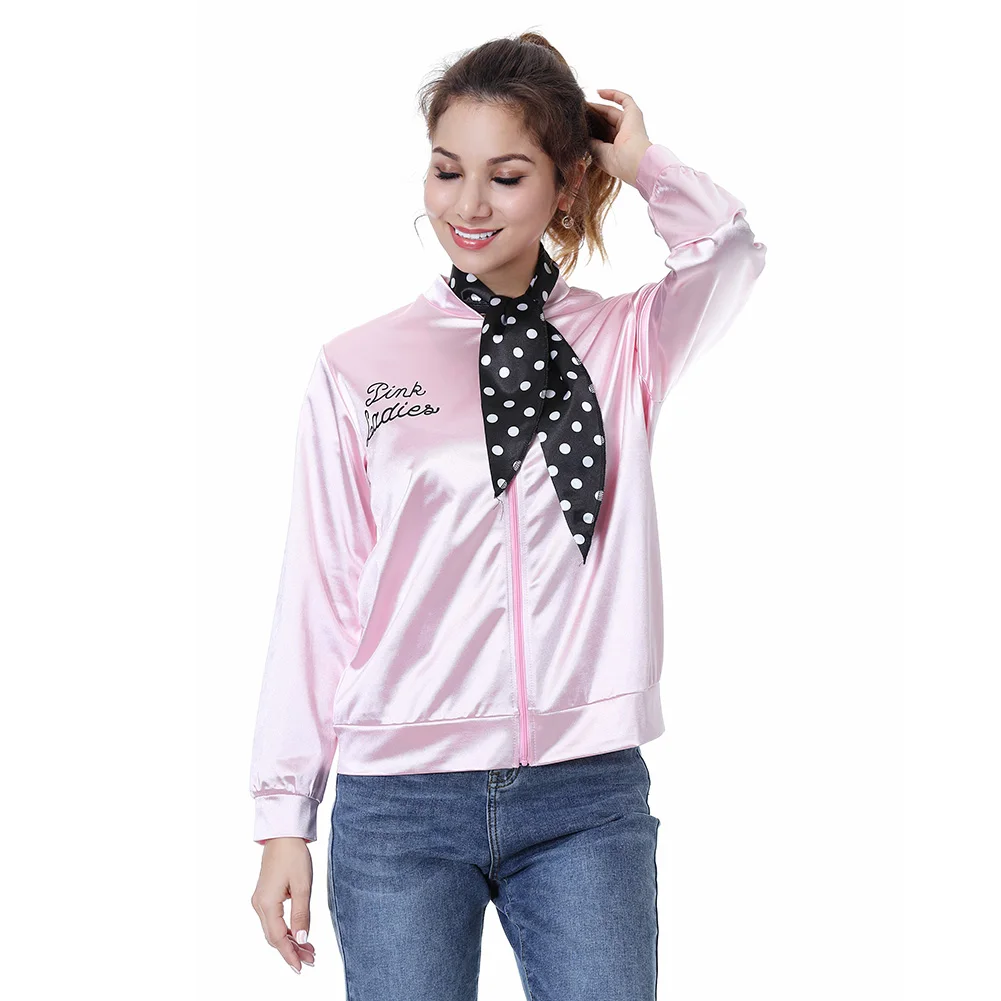 Женская атласная куртка Pink Ladies
