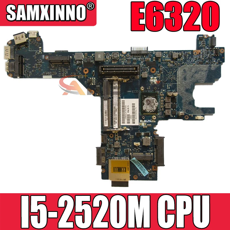 

Original Laptop motherboard For DELL Latitude E6320 I5-2520M Mainboard CN-0G45F1 0G45F1 LA-6612P LA-6611P SR04A DDR3