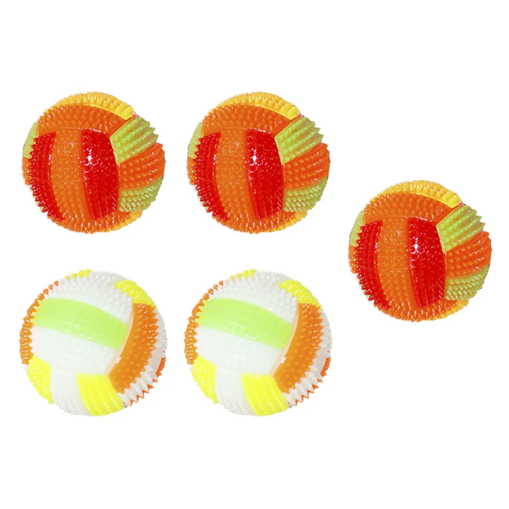 

Мяч с шипами, светящиеся шарики, подпрыгивающий мигающий помпон, тянущиеся Детские эластичные пищалки, мигающие светодиодные упругие шарик...