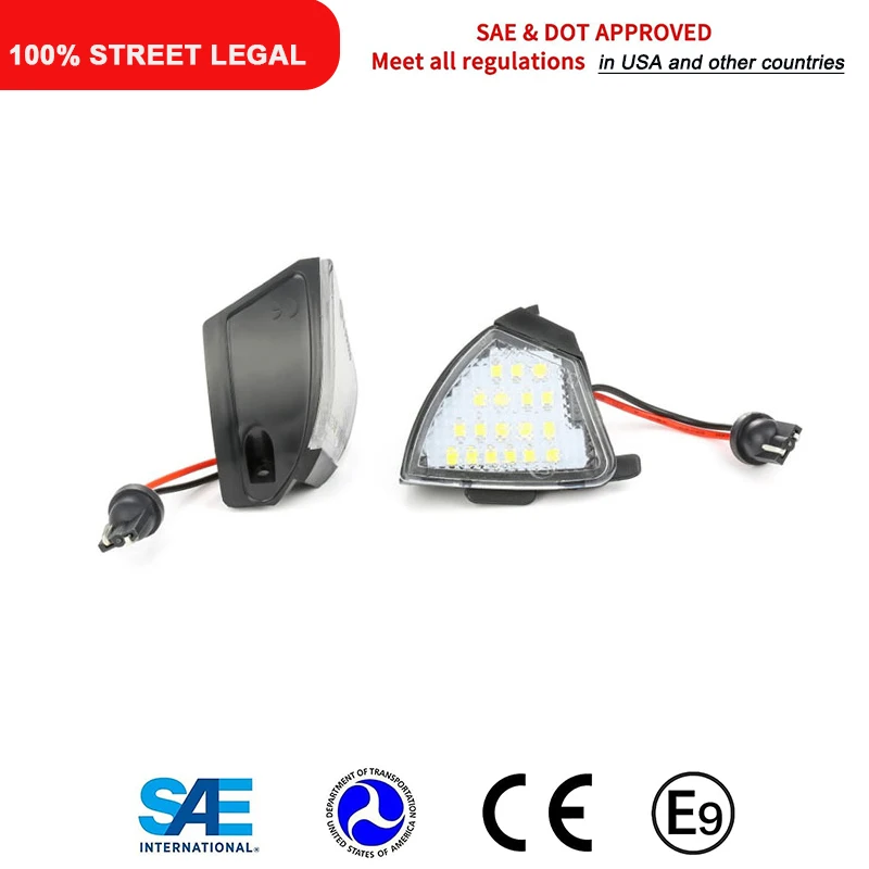 2 шт. фонари для зеркала заднего вида лужайки Лампы Canbus VW Sharan Eos Golf 5 Plus вариант Rabbit