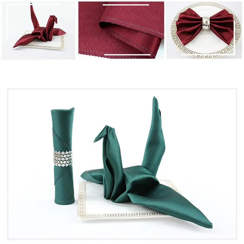

Hotel Home Solid Color Napkin Table Napkin Hotel Banquet Square serviette mokador