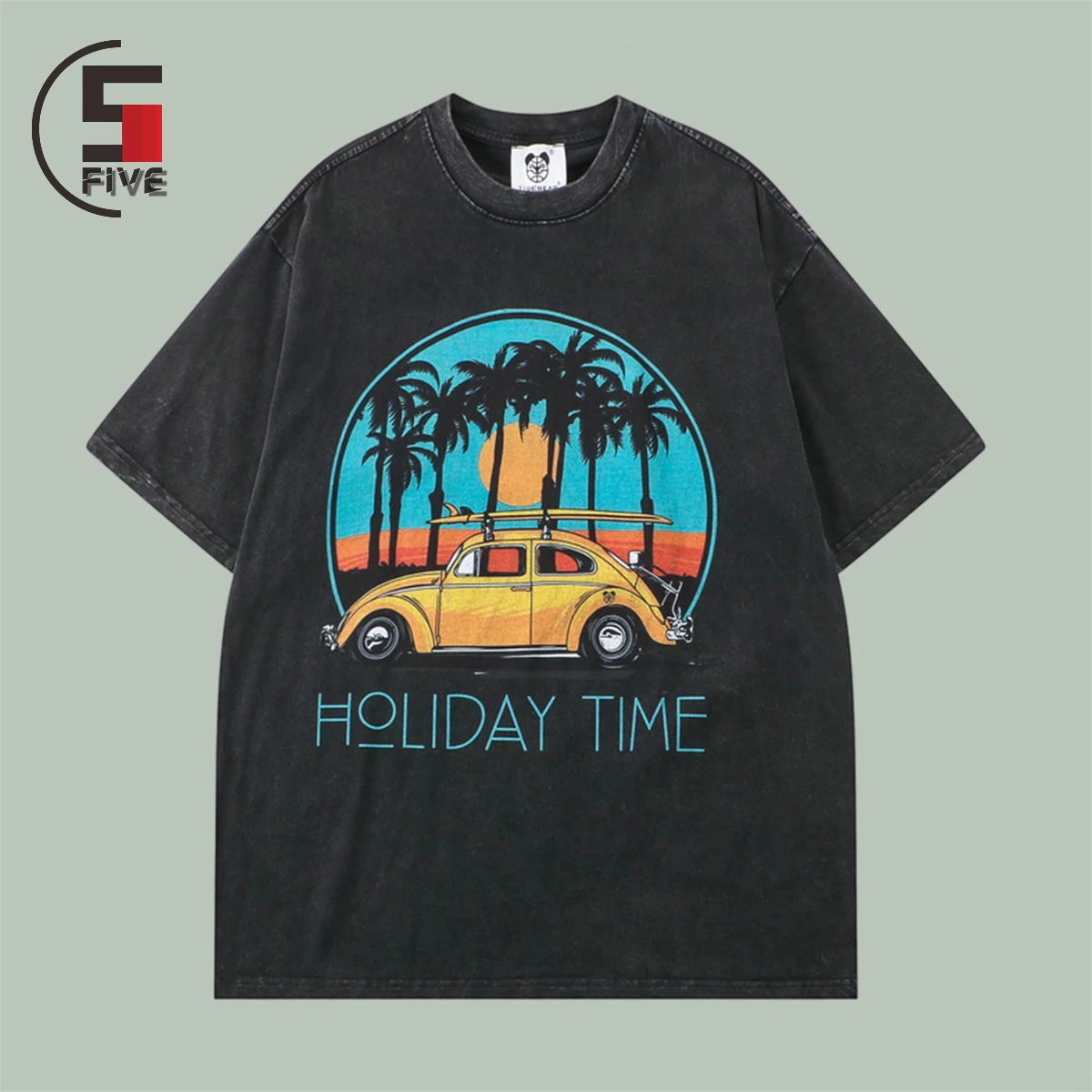 

Уличная футболка в стиле хип-хоп для мужчин, потертые хлопковые повседневные свободные футболки с принтом локомотивов, летние дышащие футб...