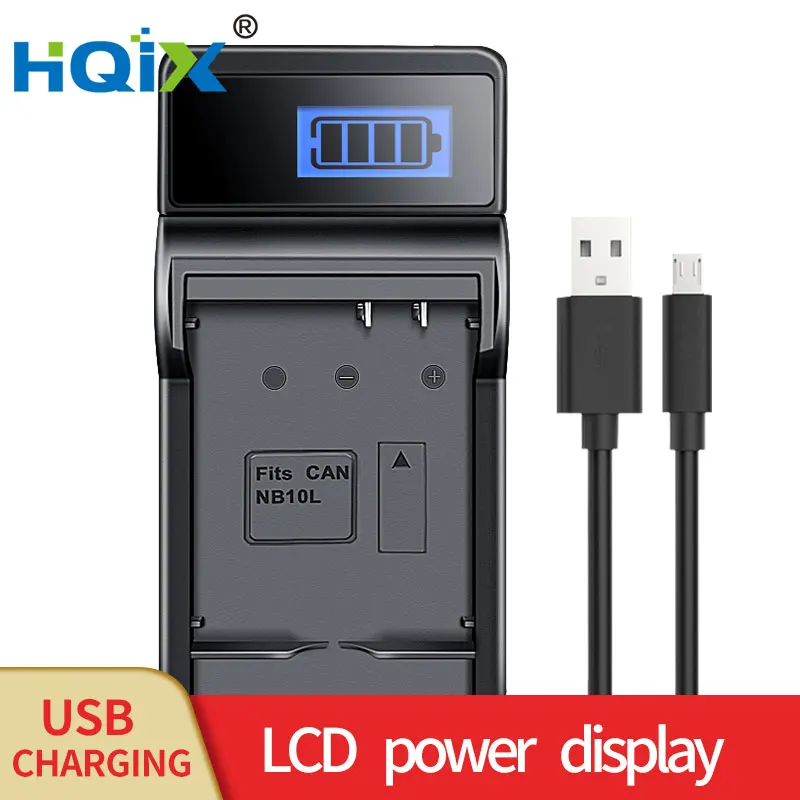 

HQIX for Canon Powershot G1X G3X G15 G16 SX40 HS SX60 HS SX50 HS Camera NB-10L Battery Charger