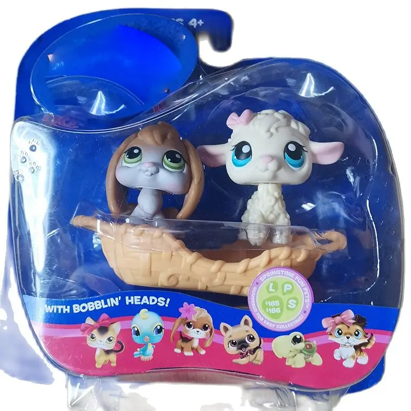 Милая Кукла LPS Маленькое Животное Питомец 193 194 Модель Игрушка Мини Кошка Собака Старый зоомагазин со сборными фигурками в подарок для детей.