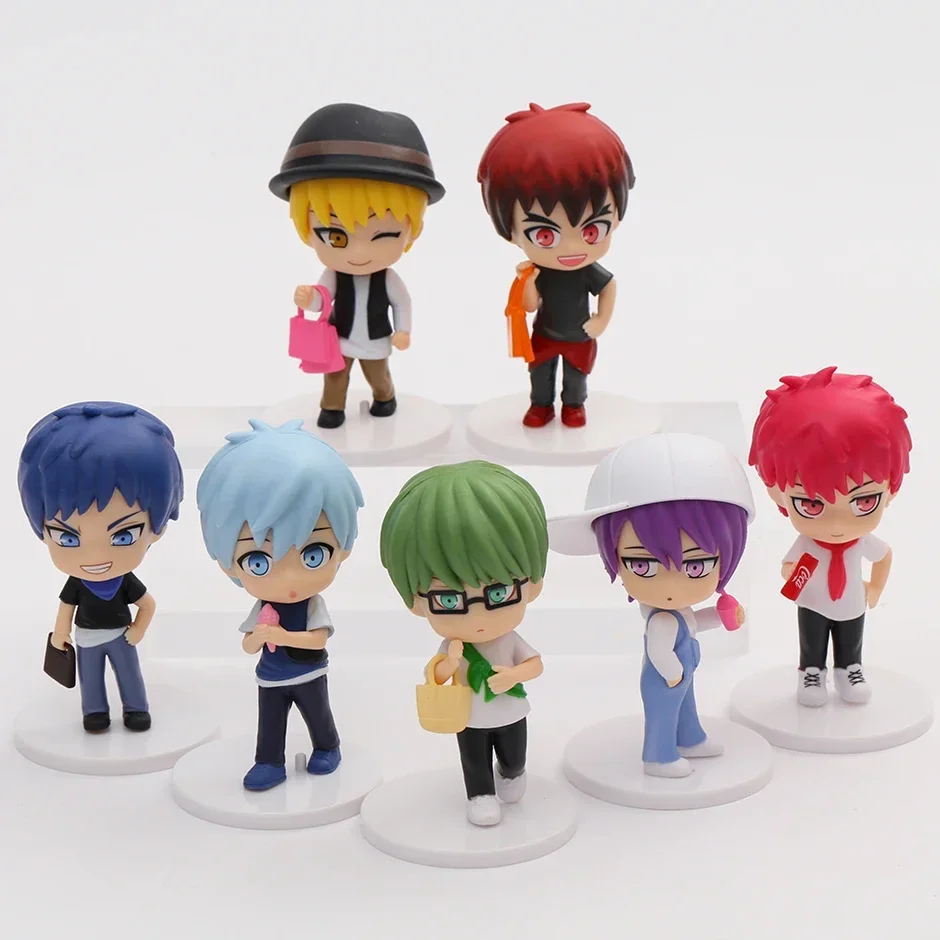 

Kuroko's Basketball Tetsuya Taiga Ryota Shintaro Daiki Atsushi Seijuro Q Version Collection Figures PVC Model Figurals 7pcs/set