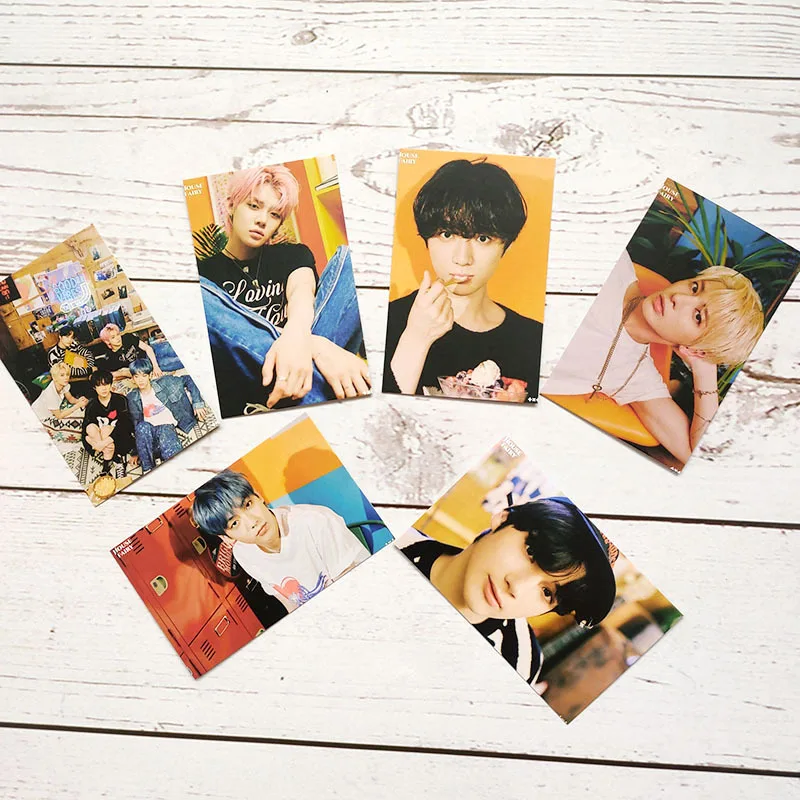 

6 шт./компл. Kpop Group PhotocardTXT 2021, поздравительные фотокарты, LOMO Card для фанатов