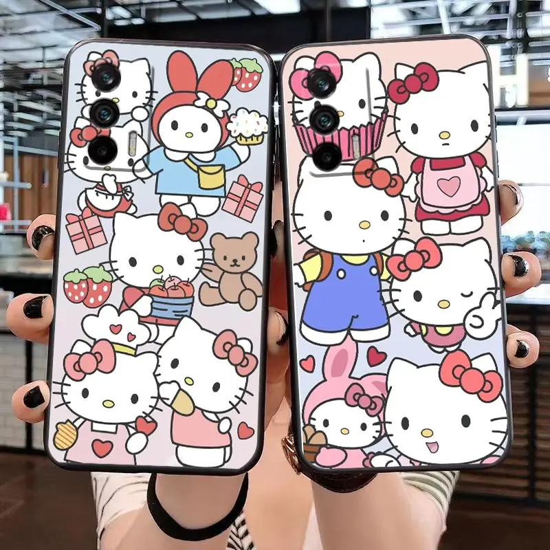 

Funda Case For Realme GT 2 Pro Master Neo2 50 50I 50A 5G C35 C33 C31 C30 C30S C21 C21Y C20 C15 C12 Case Para Cute Hello K-Kitty
