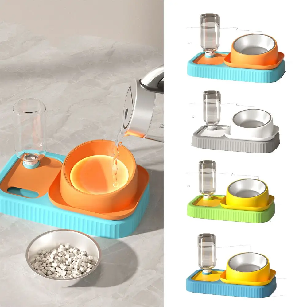 

New Cat Supplies Bowls For Food And Water Detachable Cat Waterer Automatic Water Dispenser Feeder Bowl Pet Feeder