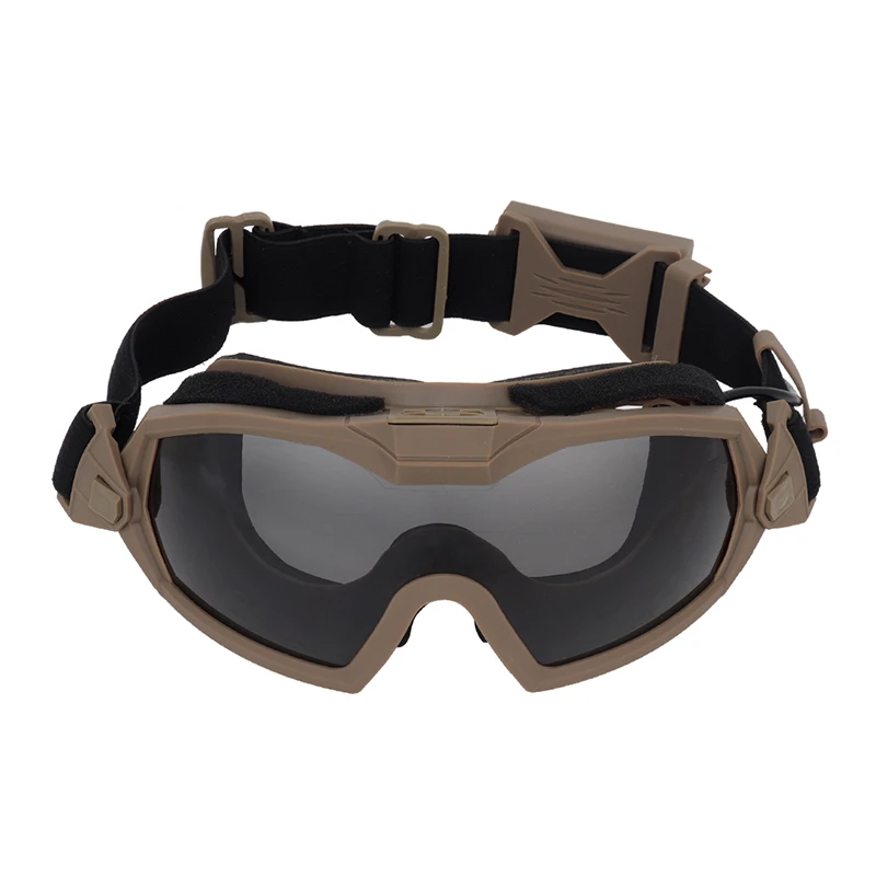 

ERQYGRA Airsoft Tactical Anti-fog Goggles Windproof Dustproof Shooting Motorcycle Mountaineering Camping Glasses CS Accessories