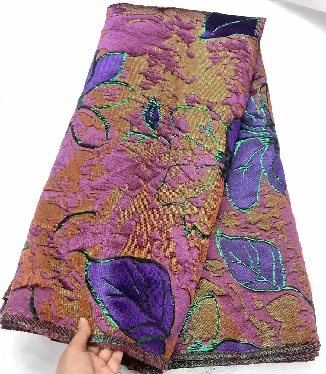 НОВАЯ французская парчовая жаккардовая кружевная ткань роскошное африканское
