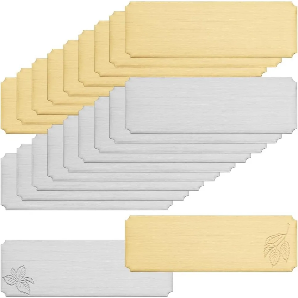 

Металлические бирки с лазерной гравировкой 30 шт., 2 цвета